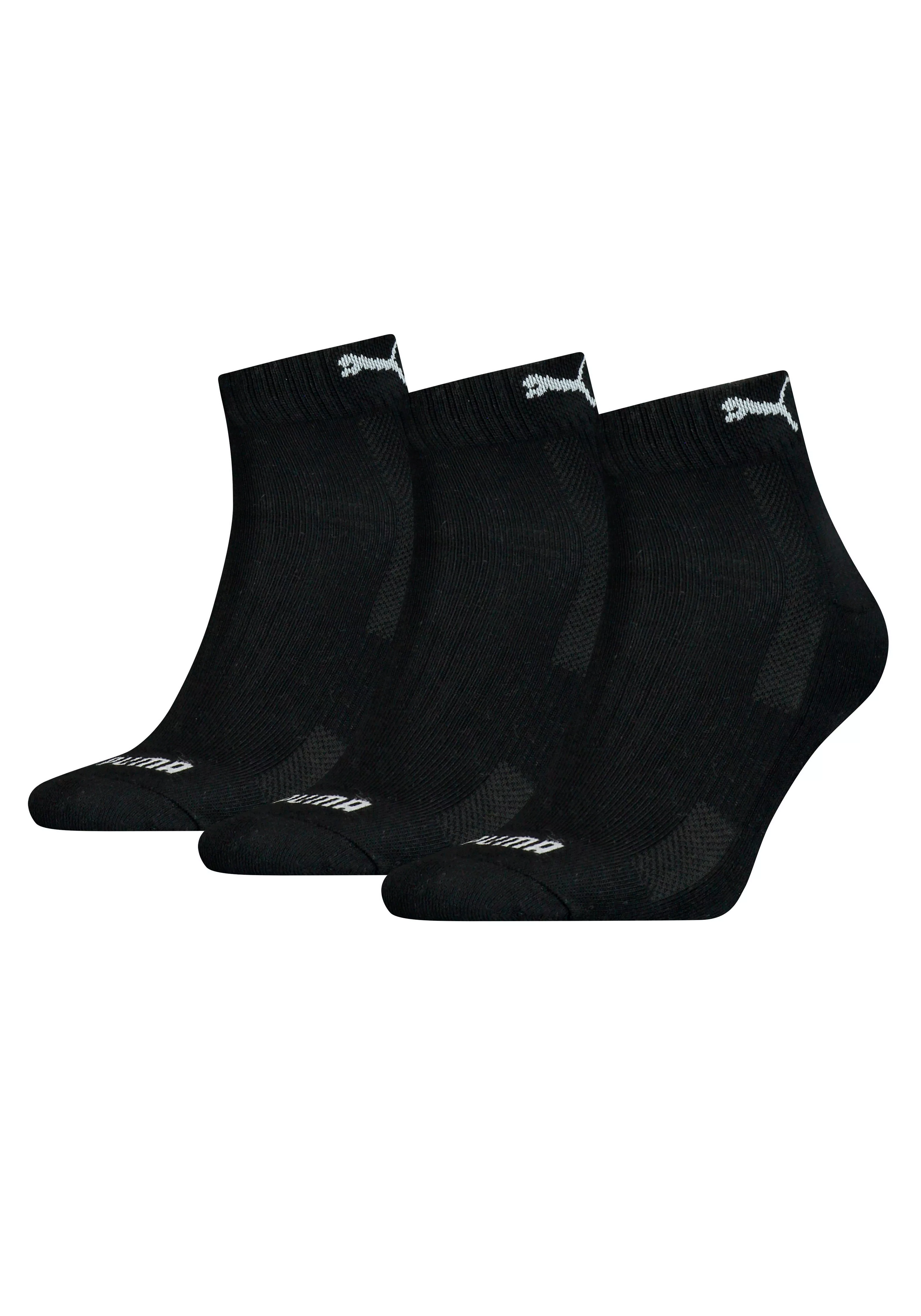 PUMA Kurzsocken, (3er-Pack), mit eingestricktem Logo im Bund günstig online kaufen