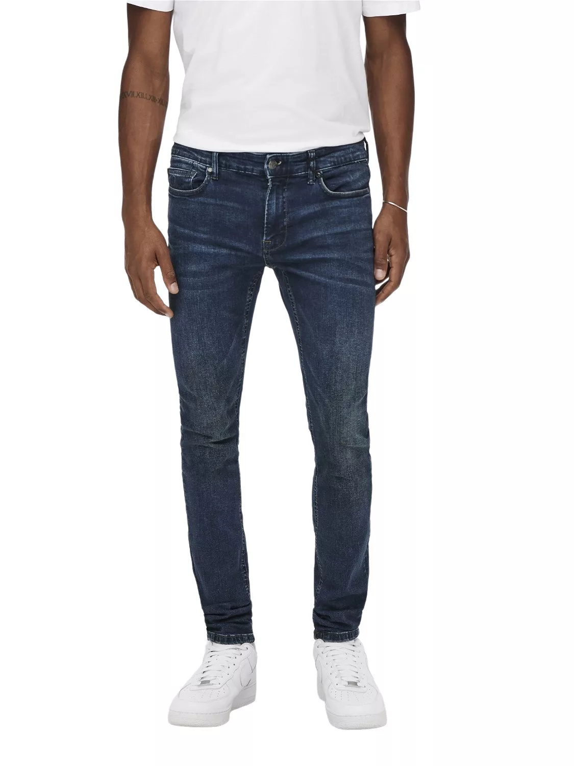 Only & Sons Herren Jeans ONSWARP SKINNY BLUE MA 9809 - Skinny Fit - Blau - günstig online kaufen