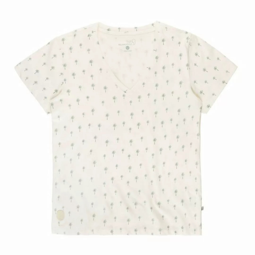 Baumfuchs T-Shirt Damen Kurzarm-Shirt mit Allover-Print Palmen - Sommershir günstig online kaufen