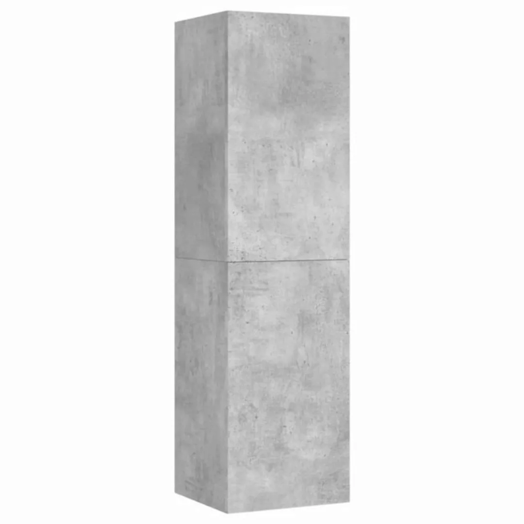 furnicato TV-Schrank Betongrau 30,5x30x110 cm Holzwerkstoff (1-St) günstig online kaufen