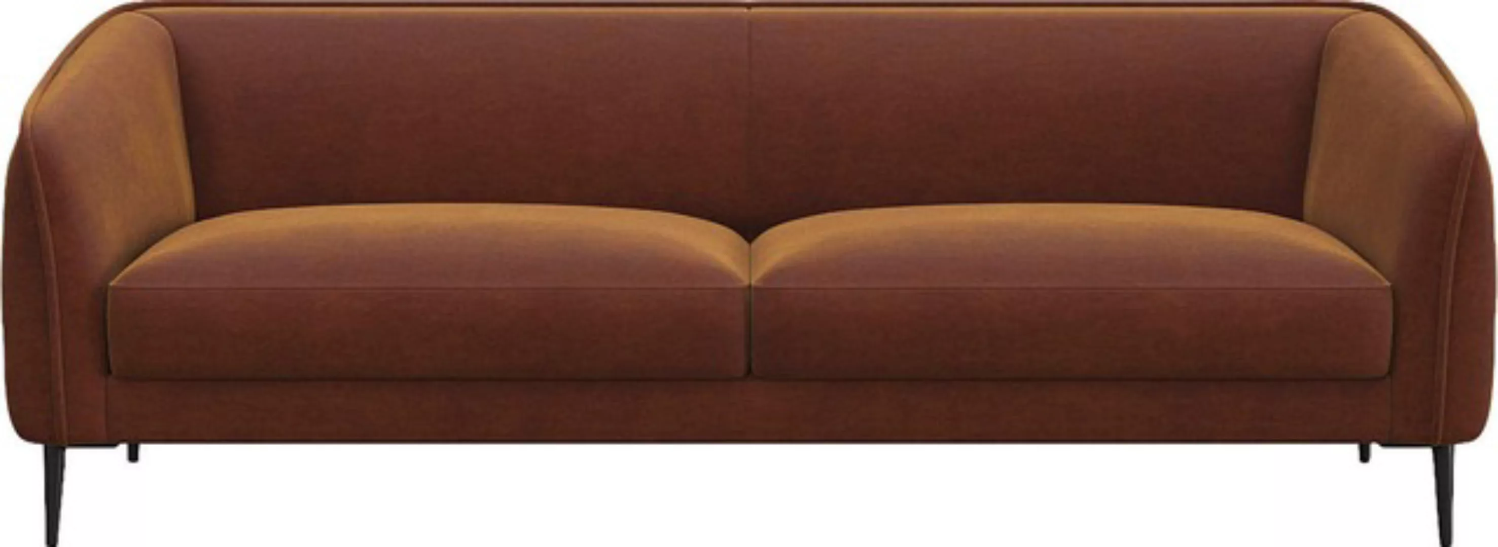 FLEXLUX 3-Sitzer »Belle Designsofa, Couch, bequem durch Kaltschaum im Sitz« günstig online kaufen