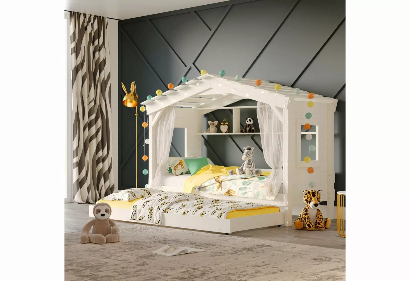 bibex Kinderbett DOLCE NIDO Kinderbett, Spielbett, Spielhaus, weiss günstig online kaufen
