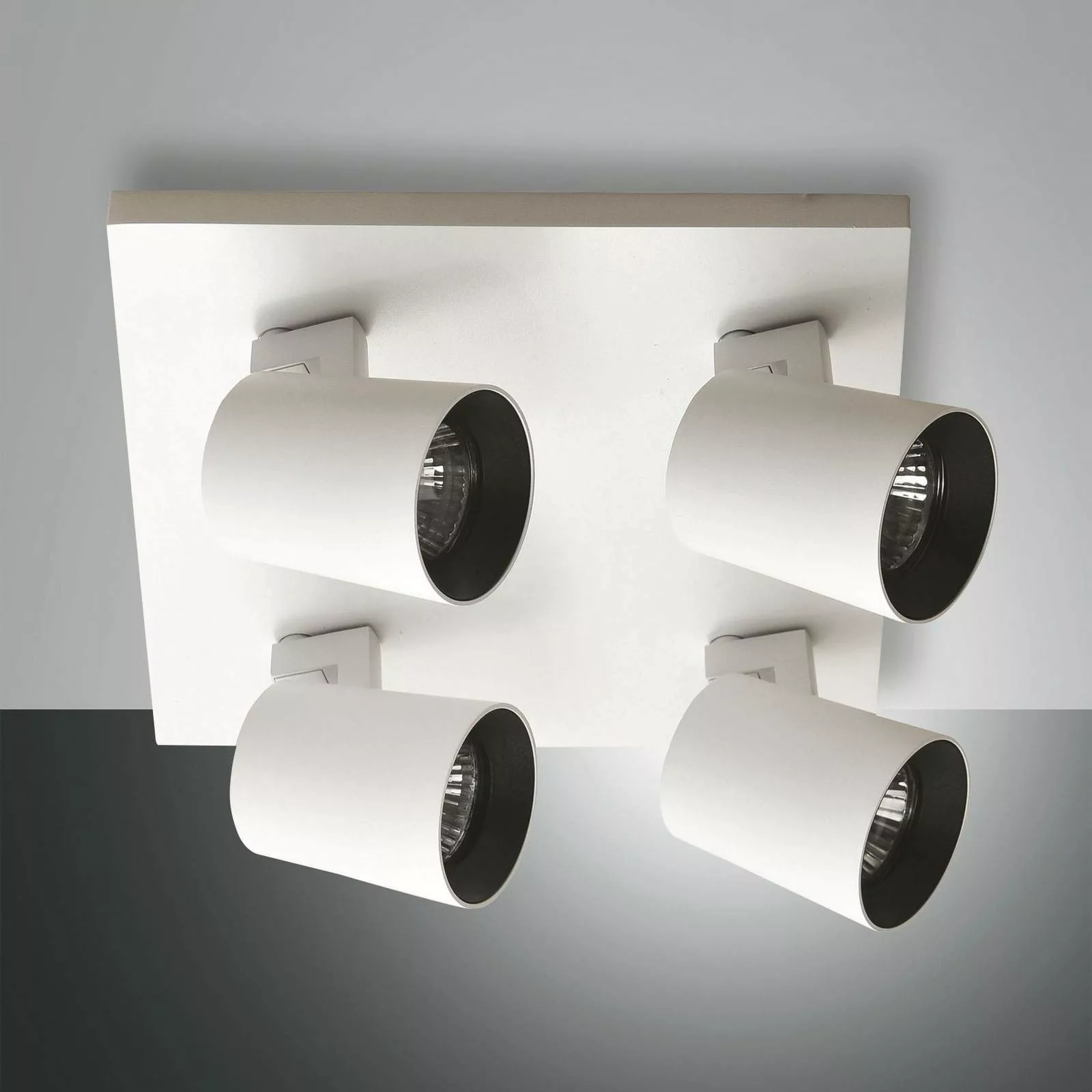 Spot Modo, 4-flammig, weiß, Zierringe, GU10, Aluminium günstig online kaufen