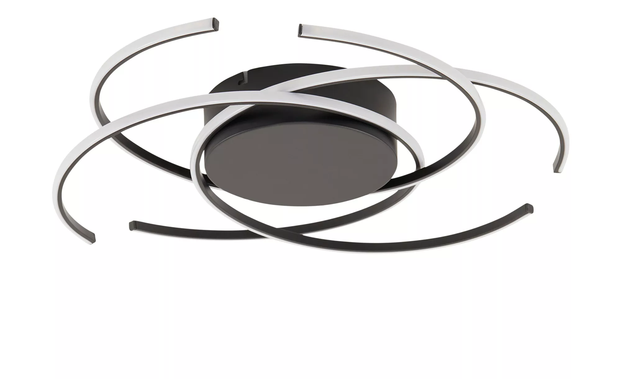 KHG LED-Deckenleuchte, 3-flammig, schwarz - schwarz - 6,5 cm - Lampen & Leu günstig online kaufen