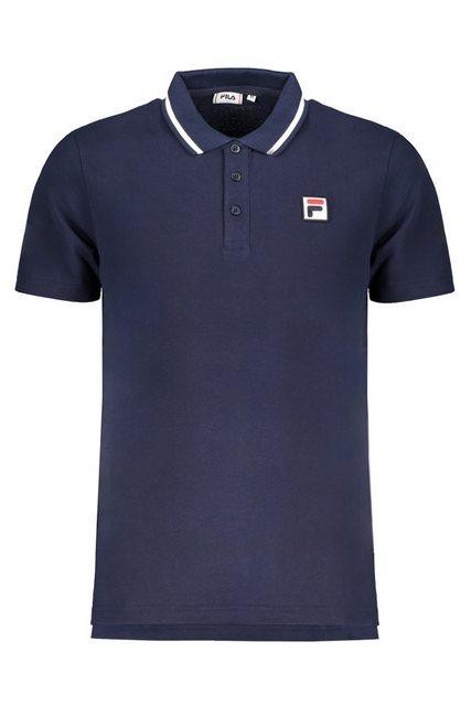 Fila Poloshirt Herren Kurzarm-Poloshirt Blau mit Kontrastdetails & günstig online kaufen