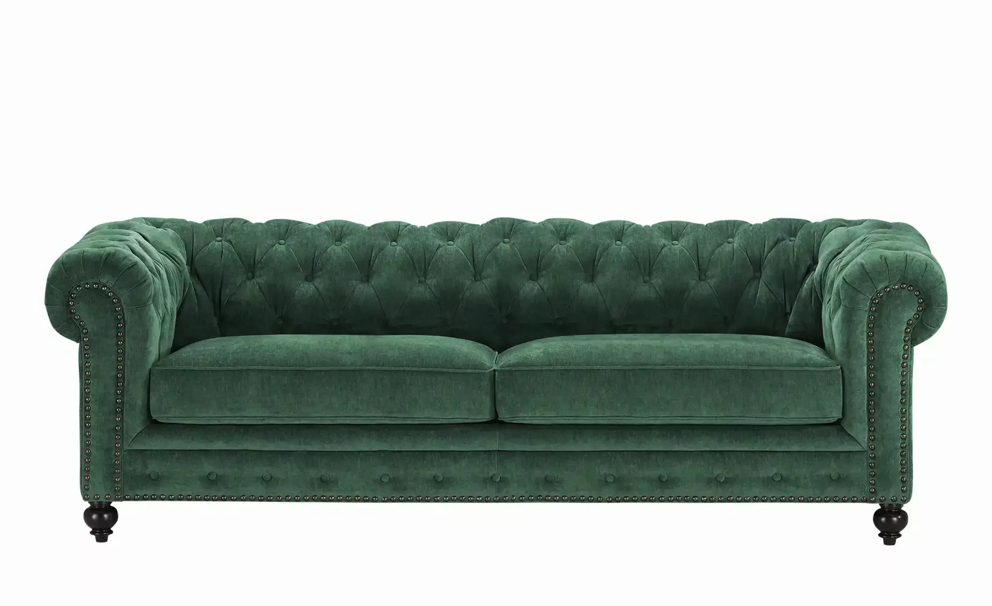 uno Einzelsofa  Chesterfield Stoff ¦ grün ¦ Maße (cm): B: 230 H: 80 T: 100 günstig online kaufen