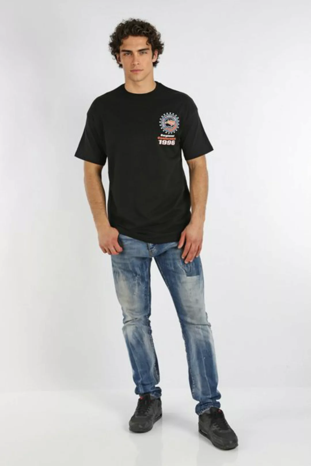 Megaman Jeans T-Shirt Megaman, Herren T-Shirt, Oversize günstig online kaufen