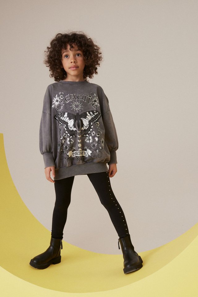 Next Shirt & Leggings Oversized Fit Sweatshirt und Leggings im Set (2-tlg) günstig online kaufen