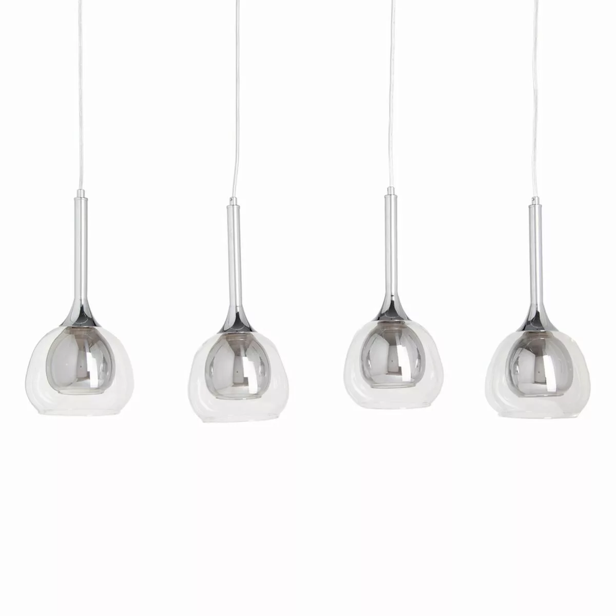 Deckenlampe Kristall Grau Metall 90 X 16 X 50 Cm günstig online kaufen