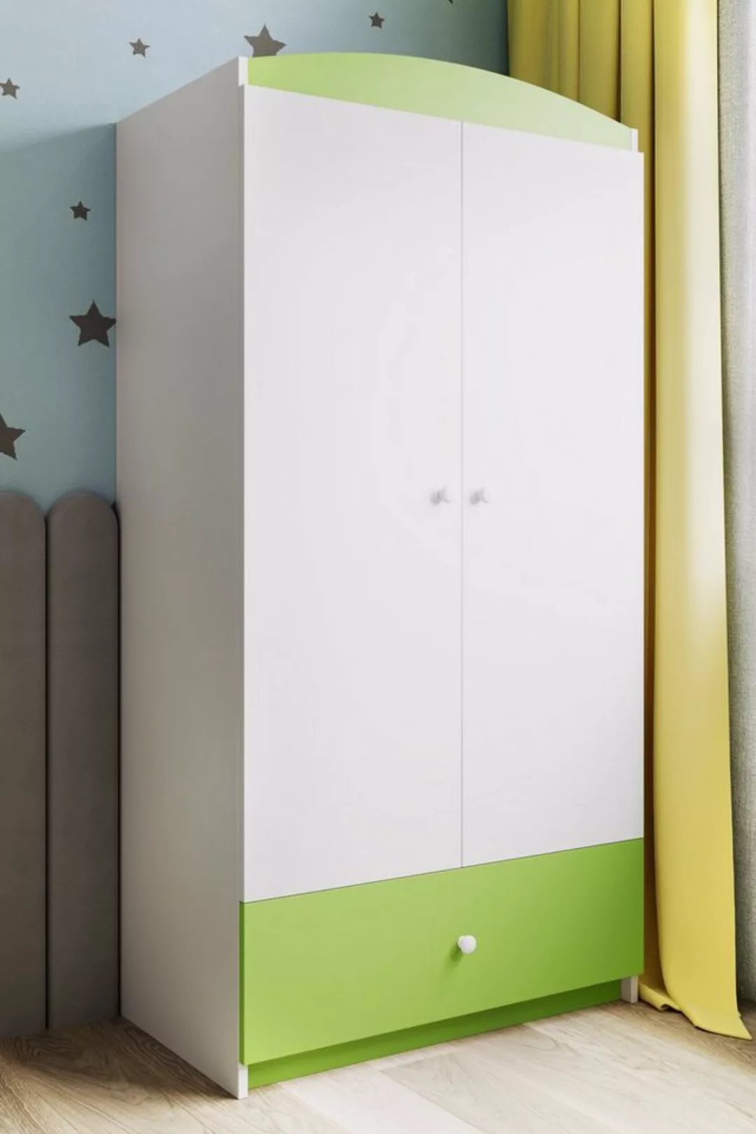 Bjird Kinderkleiderschrank Kleiderschrank Babydreams (4 Einlegeböden und Sc günstig online kaufen