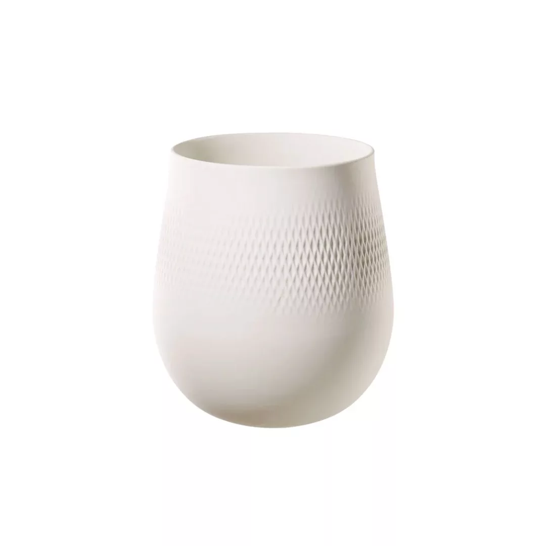 Villeroy & Boch Manufacture Collier Blanc Vase Carré groß h: 22,5 cm günstig online kaufen