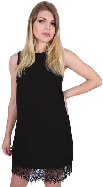 Sarcia.eu Minikleid Schwarzes Minikleid mit Details aus Spitze Sommerkleid günstig online kaufen