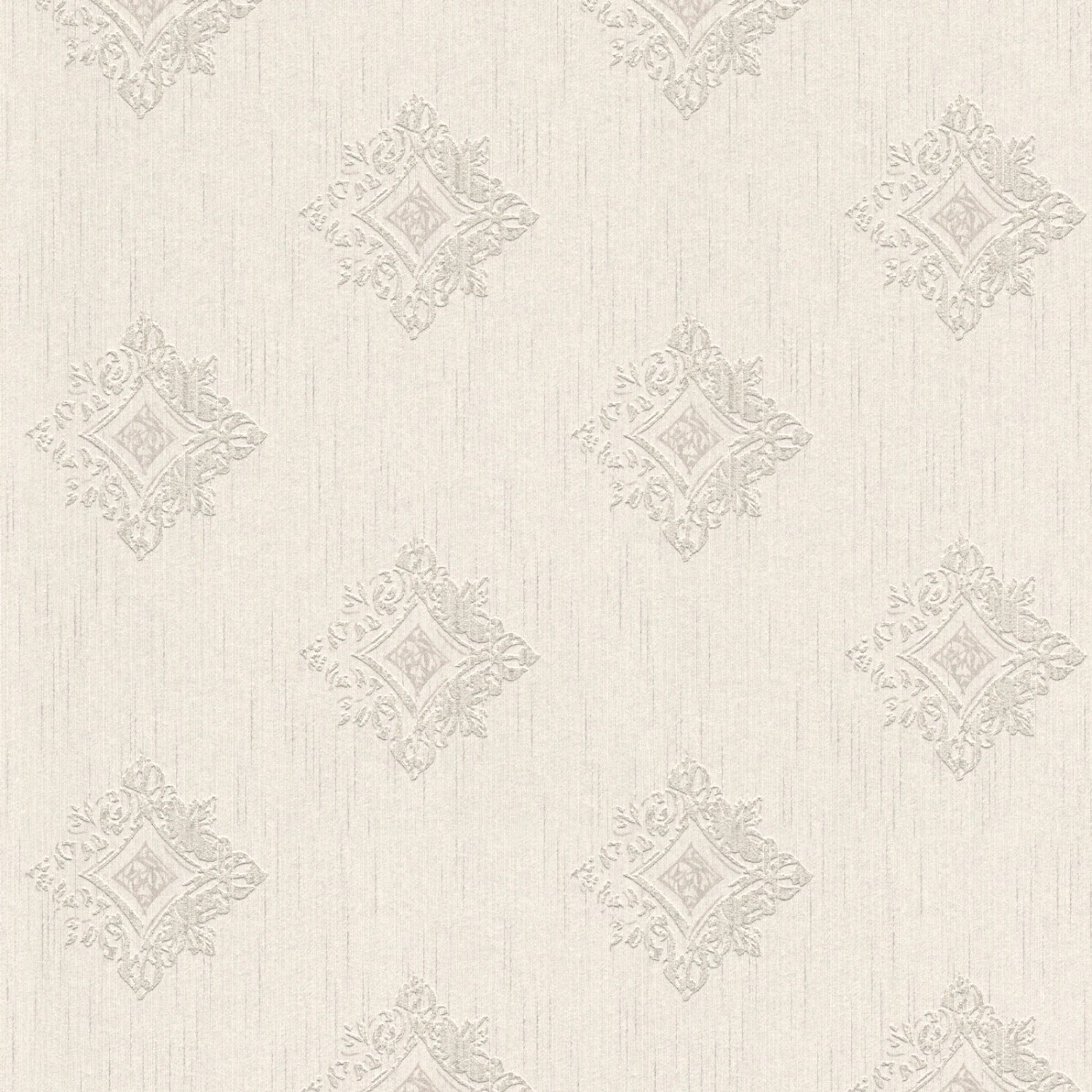 Bricoflor Creme Textiltapete mit Muster Ornament Vliestapete Hell mit Texti günstig online kaufen