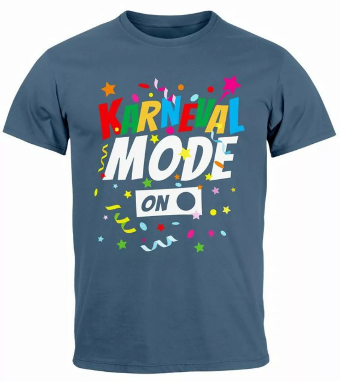 MoonWorks Print-Shirt Herren T-Shirt Karneval Fasching Spruch Konfetti Moti günstig online kaufen