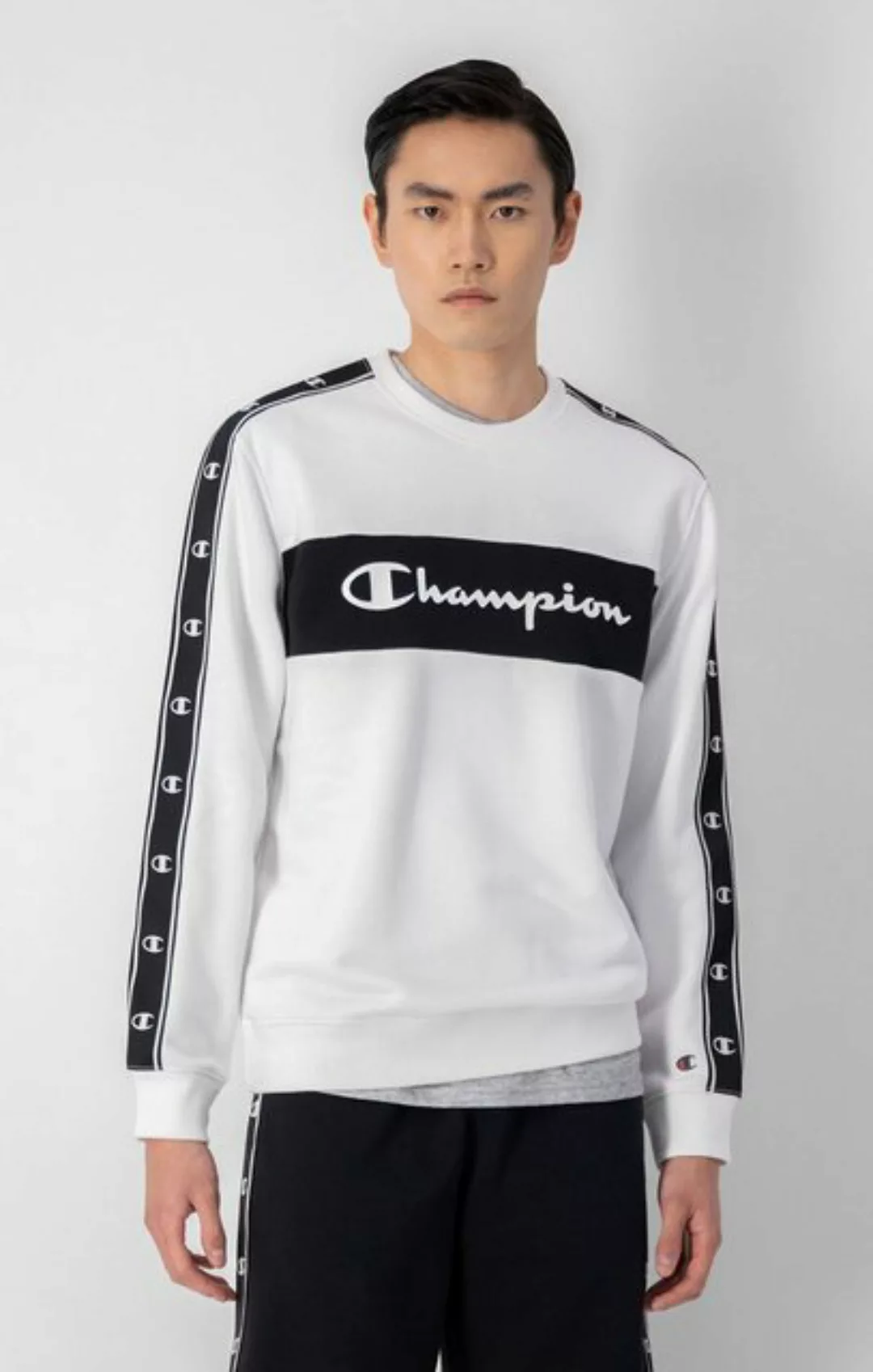 Champion Sweatshirt Crewneck Sweatshirt WHT/NBK günstig online kaufen