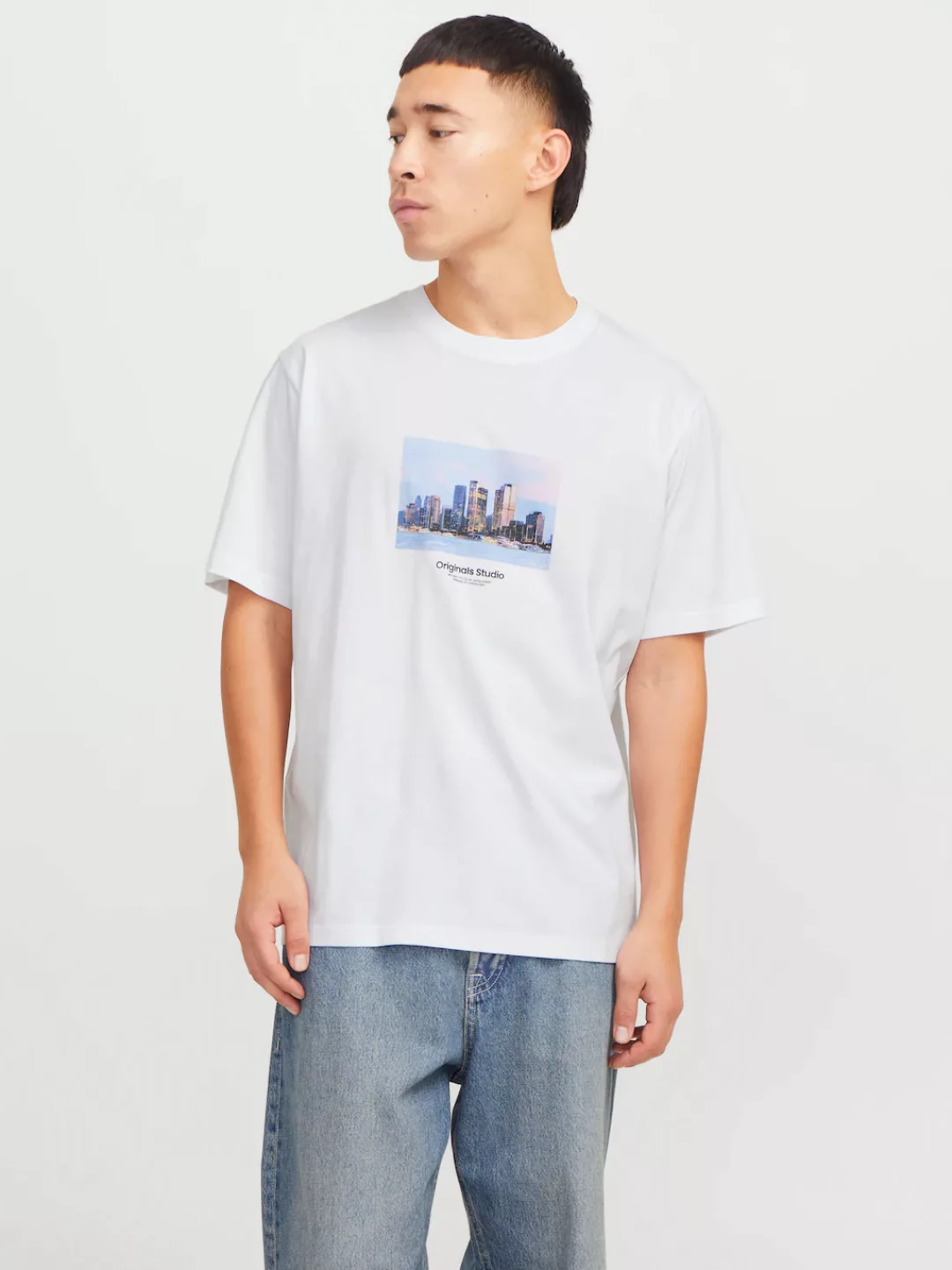 Jack & Jones Kurzarmshirt "JORVESTERBRO PICTURE TEE SS CREW NECK SN" günstig online kaufen