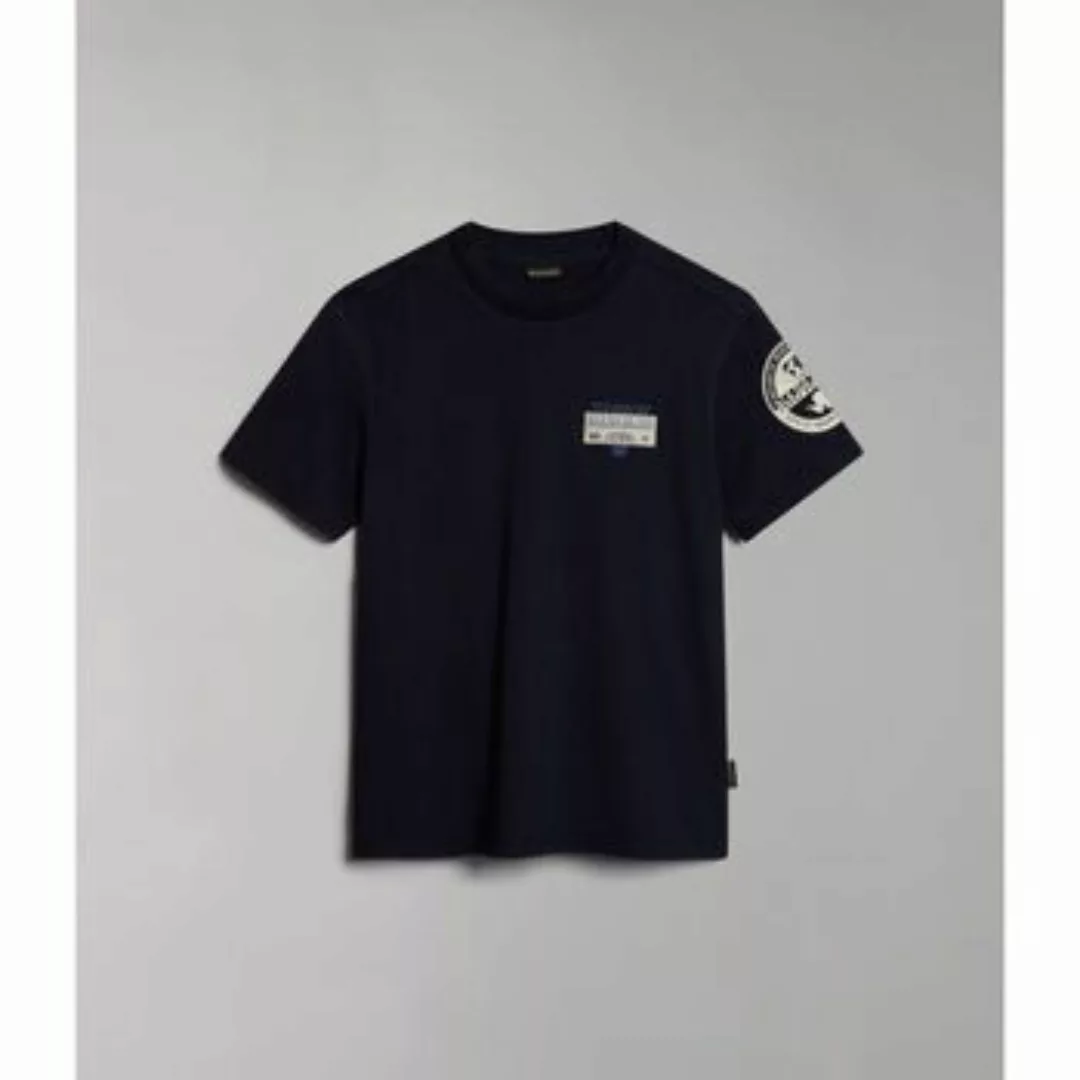 Napapijri  T-Shirts & Poloshirts S-AMUNDSEN NP0A4H6B-176 BLU MARINE günstig online kaufen