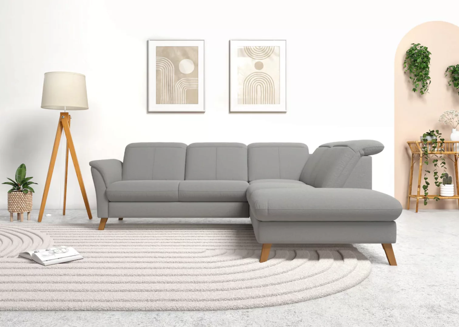 sit&more Ecksofa »Romero L-Form«, wahlweise mit oder ohne TV-Funktion, Bett günstig online kaufen