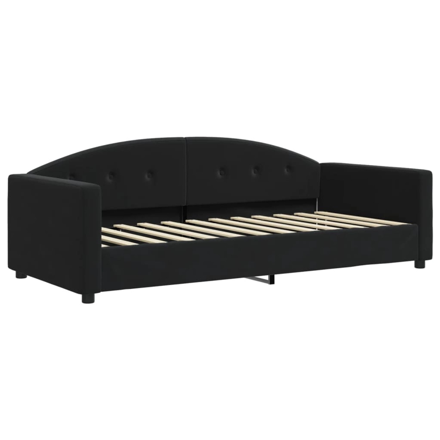 vidaXL Gästebett Tagesbett Schwarz 90x200 cm Samt Gästebett Gästecouch Gäst günstig online kaufen