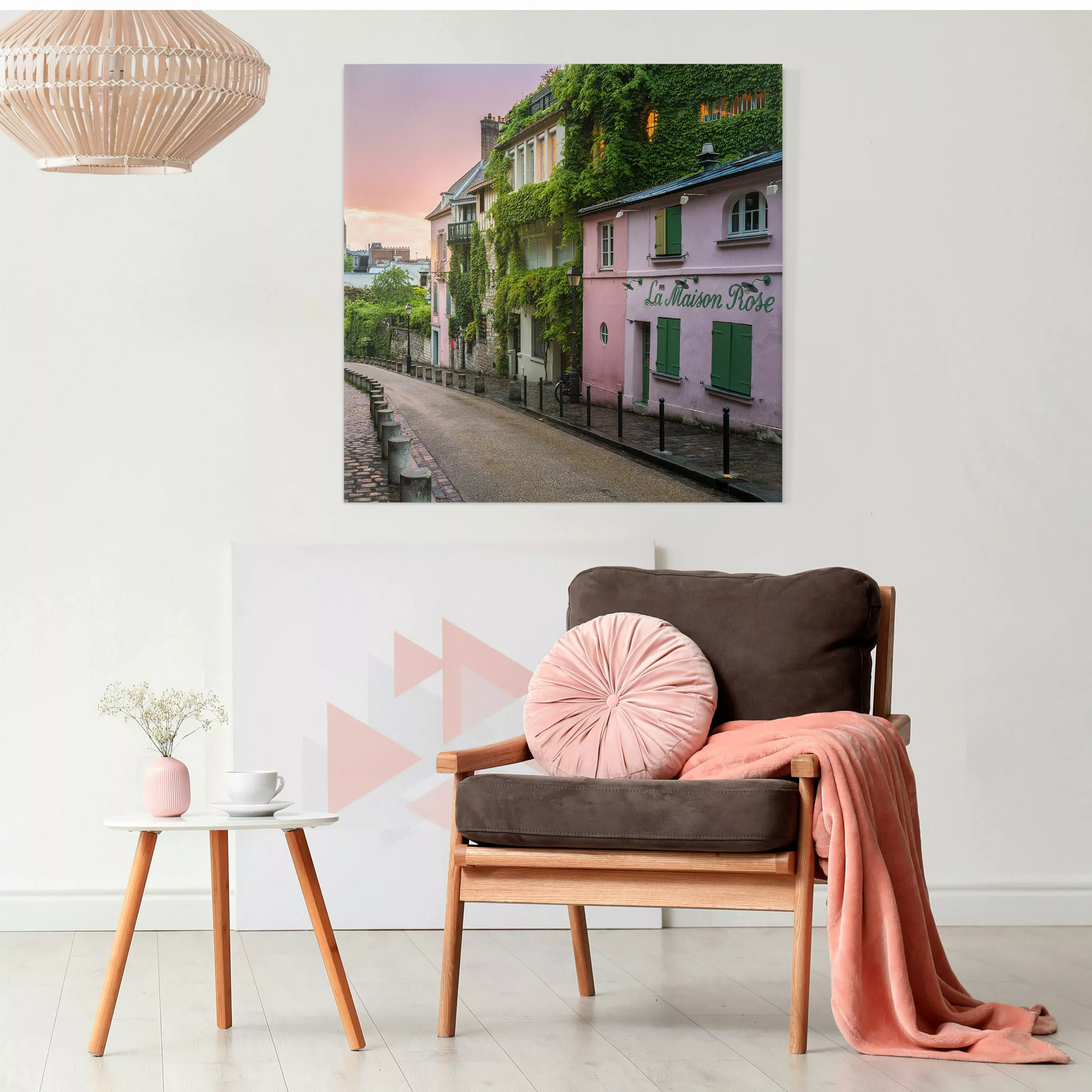 Leinwandbild Rosa Dämmerung in Paris günstig online kaufen