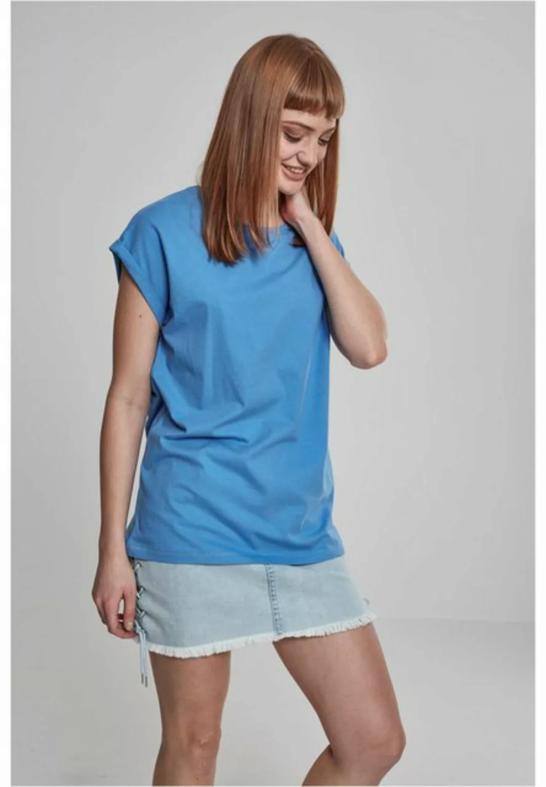 URBAN CLASSICS Kurzarmshirt "Urban Classics Damen Ladies Extended Shoulder günstig online kaufen