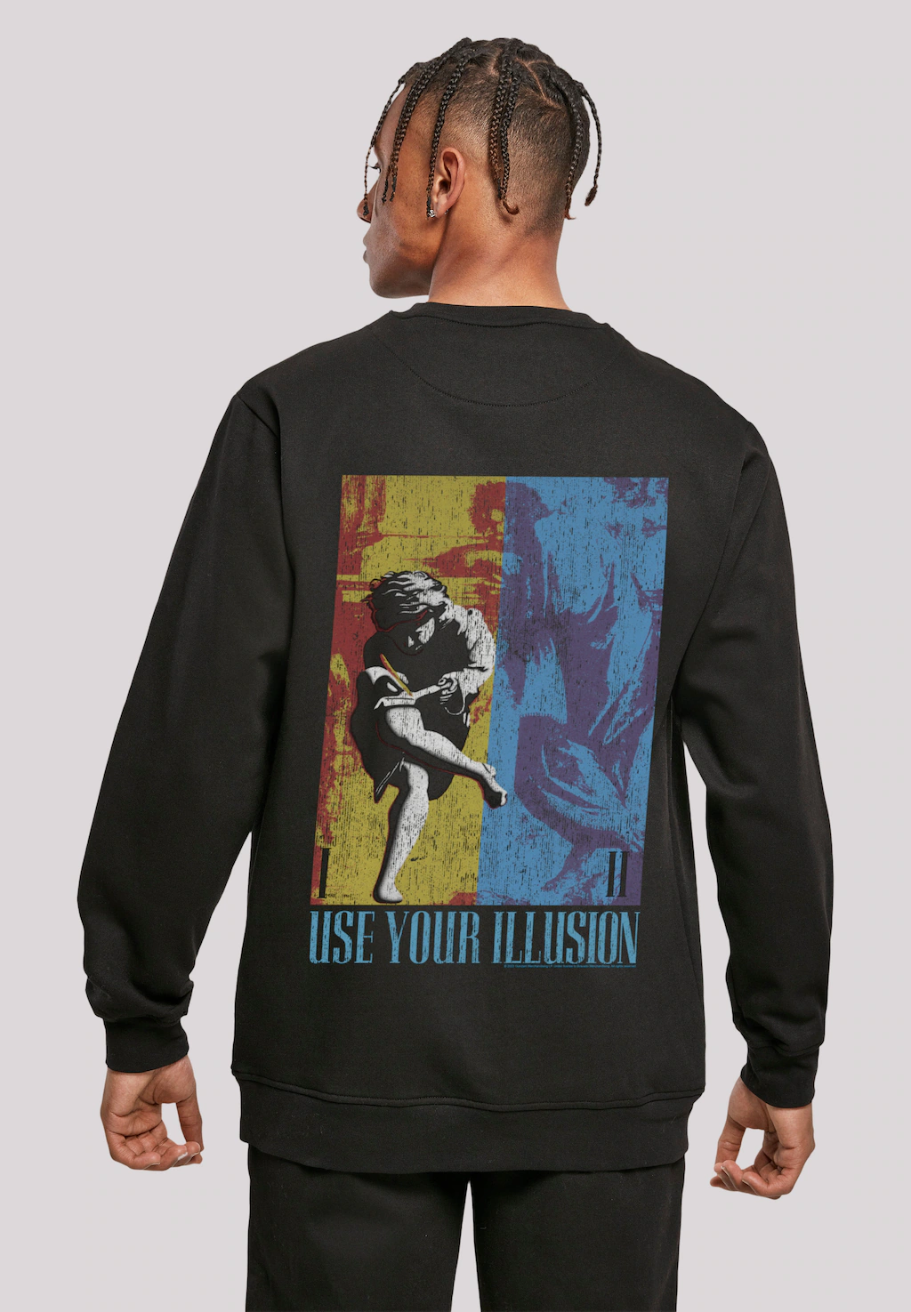 F4NT4STIC Sweatshirt "Guns n Roses Music Double Illusion", Musik, Band, Log günstig online kaufen