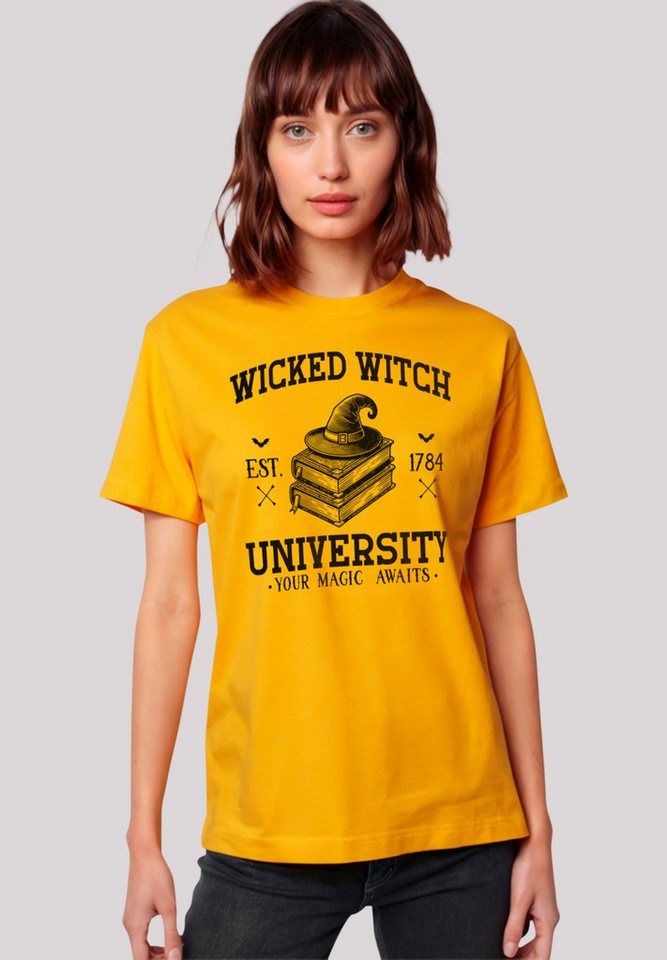 F4NT4STIC T-Shirt Halloween University Wicked witch Premium Qualität, Hallo günstig online kaufen