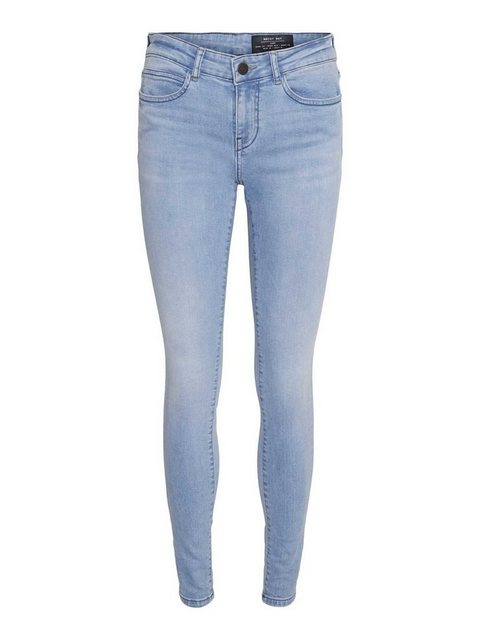 Noisy May Damen Jeans NMLUCY NW SKINNY LB - Skinny Fit - Blau - Light Blue günstig online kaufen