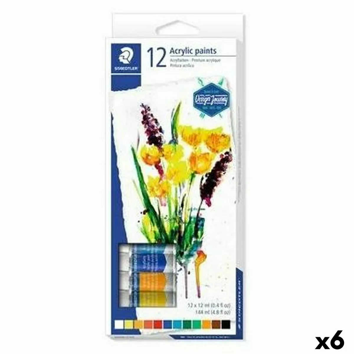 Acryl-gemälde Staedtler Satz 12 Ml (6 Stück) günstig online kaufen