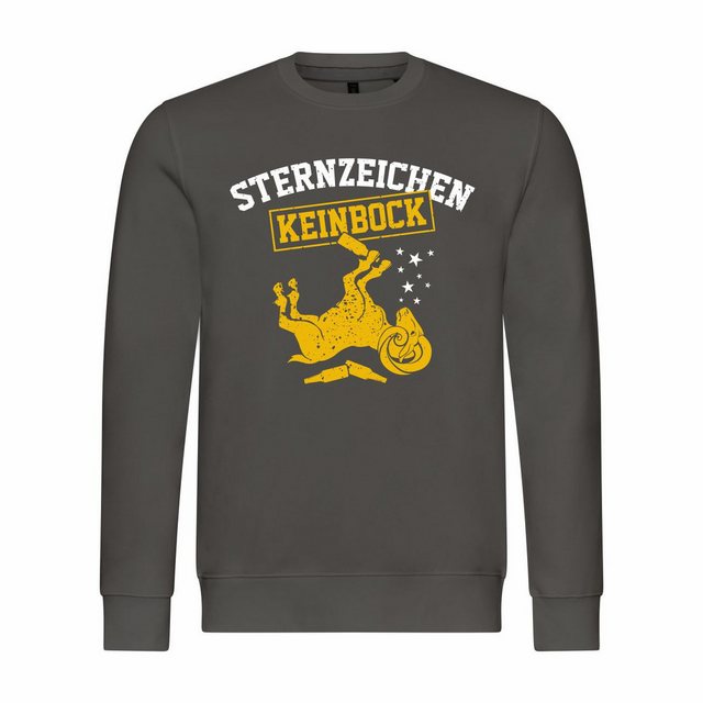 deinshirt Rundhalspullover Herren Sweatshirt Sternzeichen KEIN BOCK Mit Pri günstig online kaufen