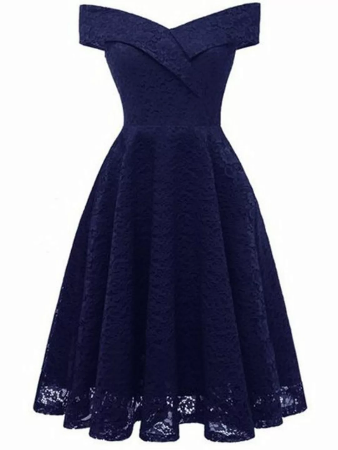 KIKI Abendkleid Tailliertes ausgestelltes Kleid für Damen schulterfreies Ab günstig online kaufen