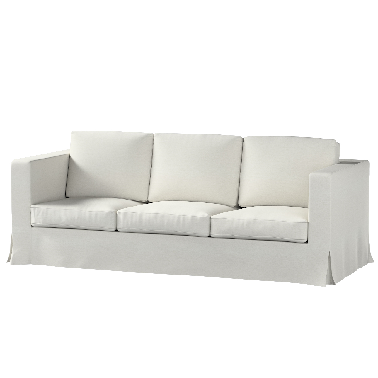 Bezug für Karlanda 3-Sitzer Sofa nicht ausklappbar, lang, mittelgrau, Bezug günstig online kaufen