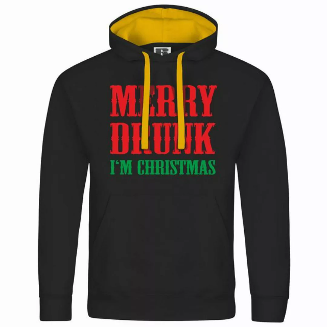 deinshirt Kapuzenpullover Herren Kapuzenpullover Merry drunk im Christmas M günstig online kaufen