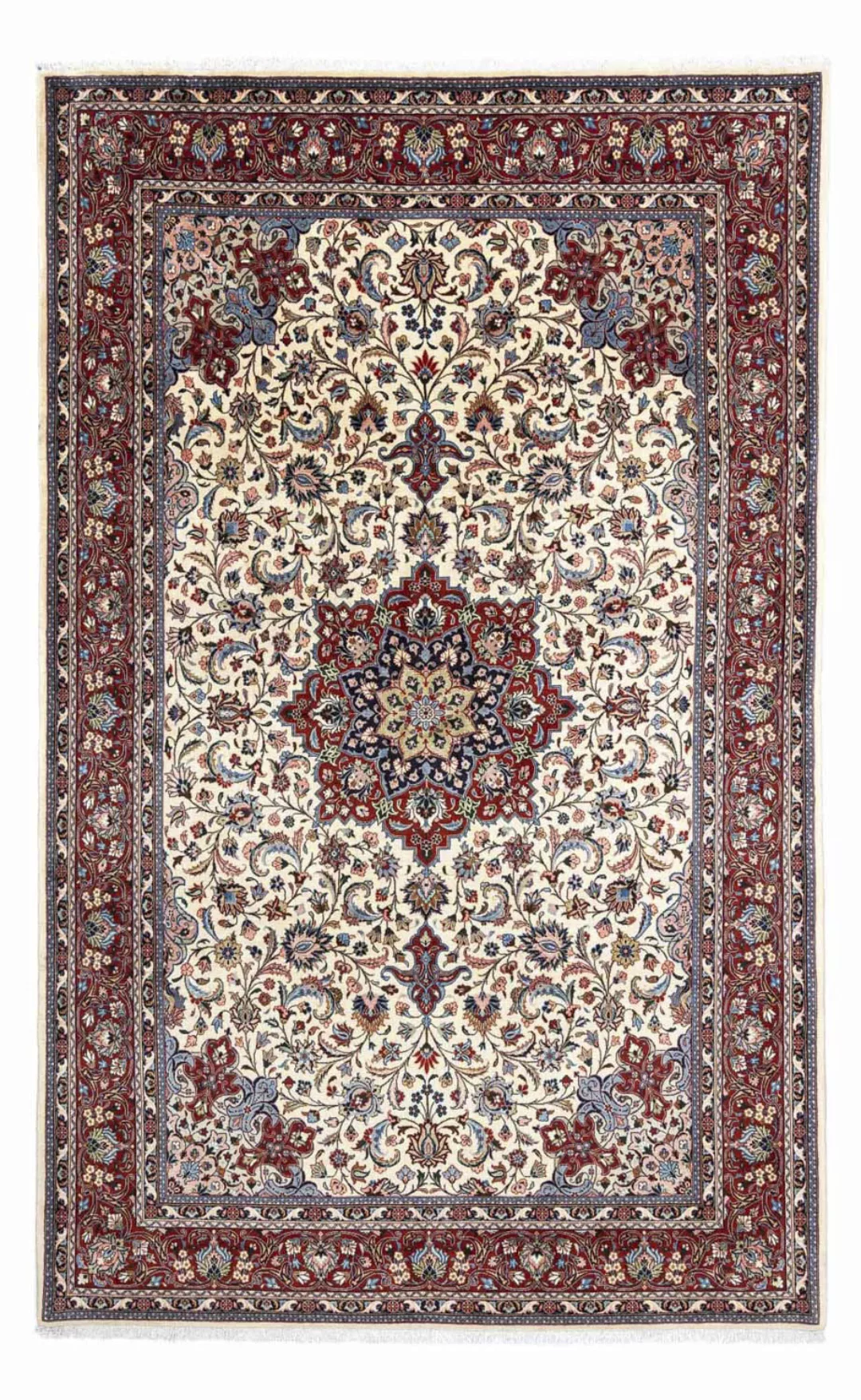 morgenland Wollteppich »Golpayegan Blumenmuster Blu scuro 302 x 210 cm«, re günstig online kaufen