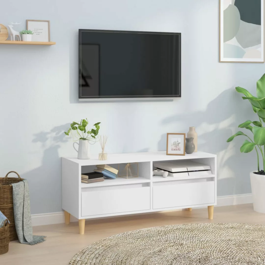 Vidaxl Tv-schrank Weiß 100x34,5x44,5 Cm Holzwerkstoff günstig online kaufen