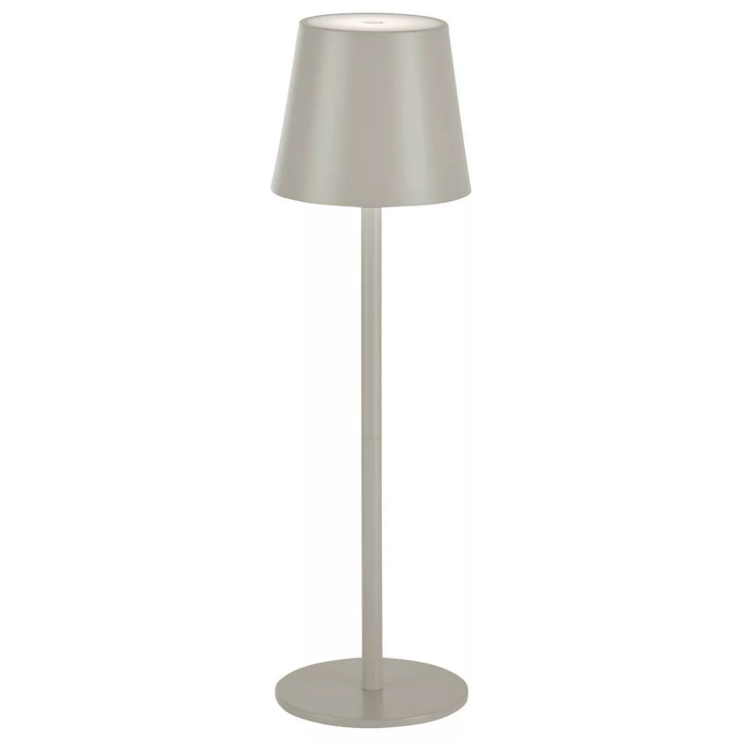 Just Light. LED-Akku-Tischleuchte Euria Greige 37 cm x Ø 110 günstig online kaufen