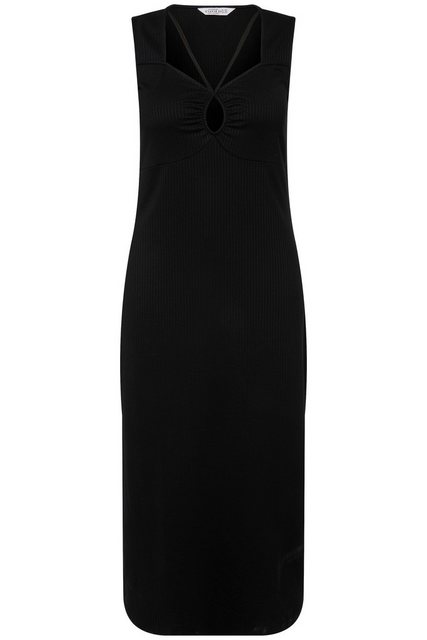 Studio Untold Sommerkleid Maxikleid Straight Fit Rippjersey Cut-Out ärmello günstig online kaufen