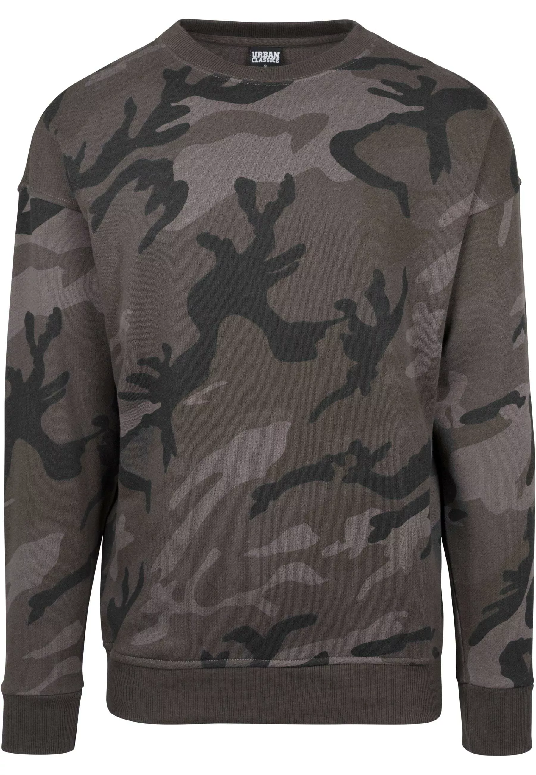 URBAN CLASSICS Rundhalspullover "Urban Classics Herren Camo Crewneck" günstig online kaufen