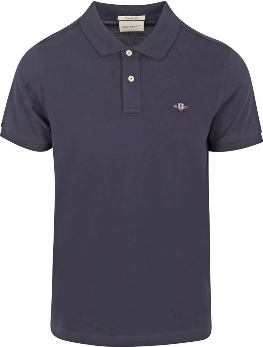 Gant Shield Piqué Poloshirt Navy - Größe 4XL günstig online kaufen