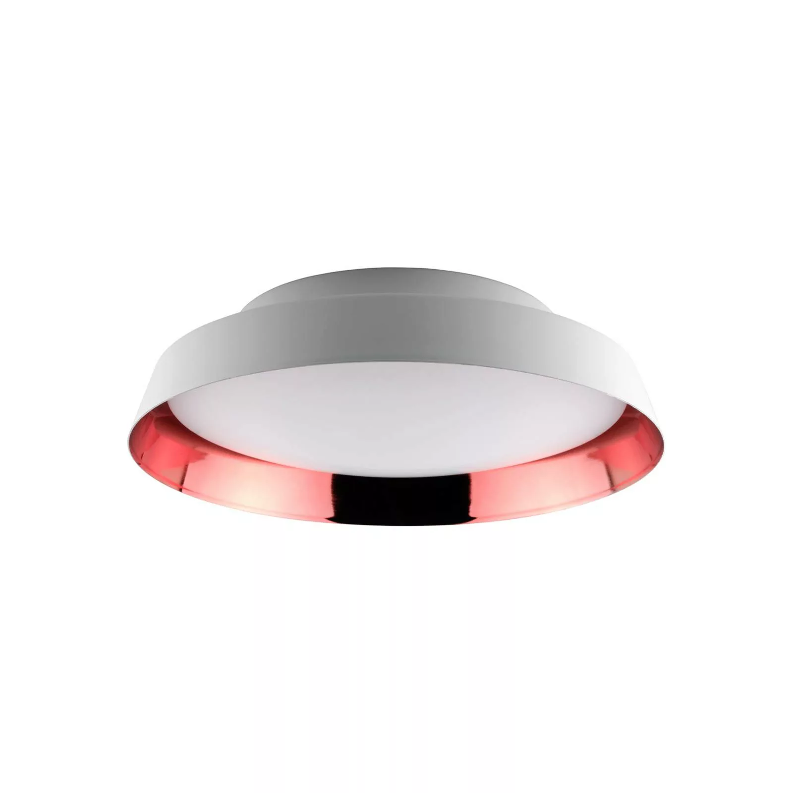 LED-Außendeckenleuchte Boop! Ø37cm weiß/terracotta günstig online kaufen