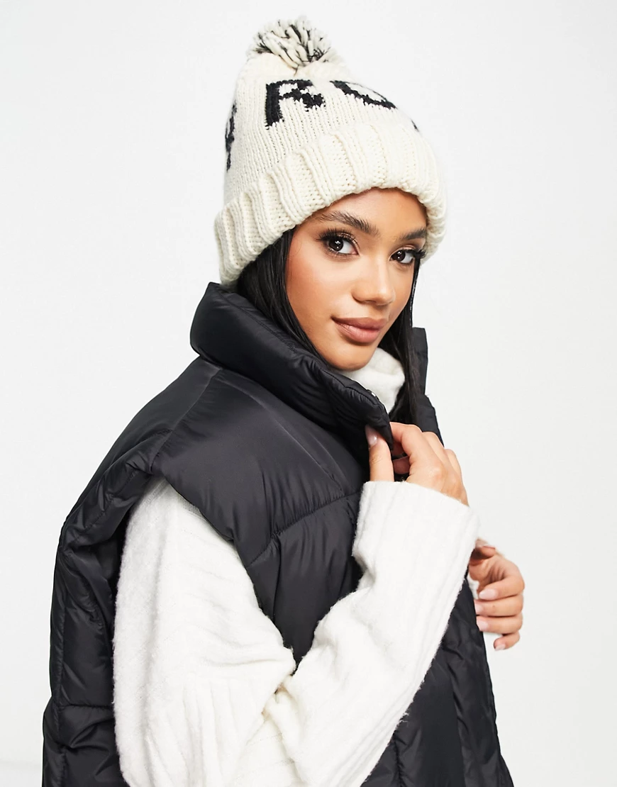 Roxy Tonic – Beanie in Creme-Weiß günstig online kaufen