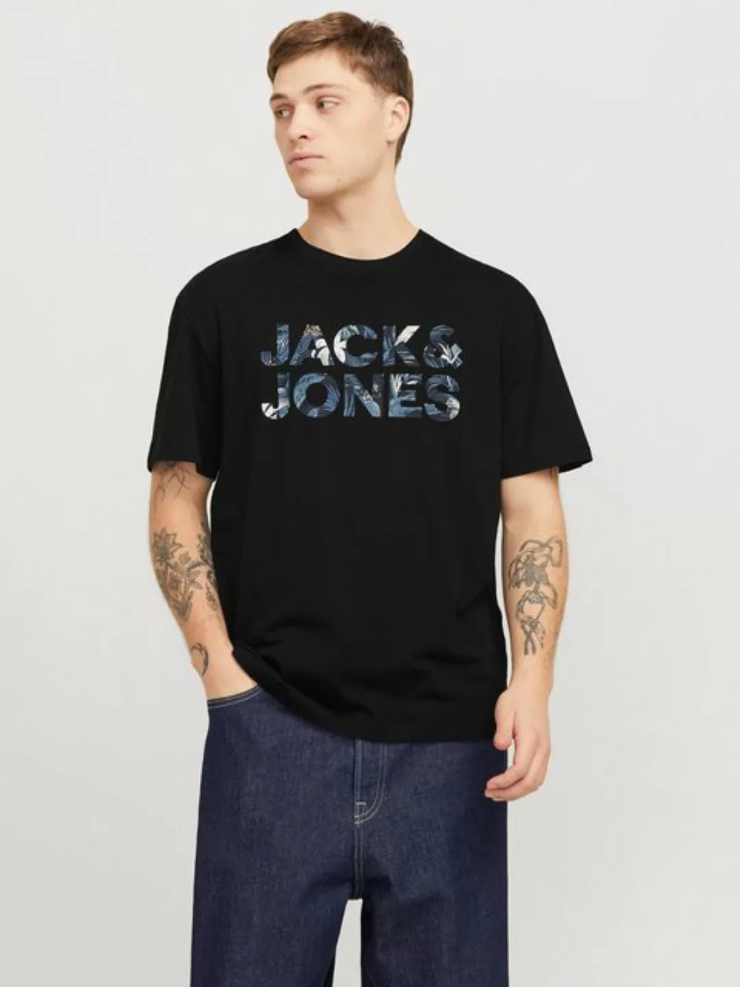 Jack & Jones Rundhalsshirt "JJEBRYAN CORP LOGO TEE SS O-NECK NOOS", mit Log günstig online kaufen