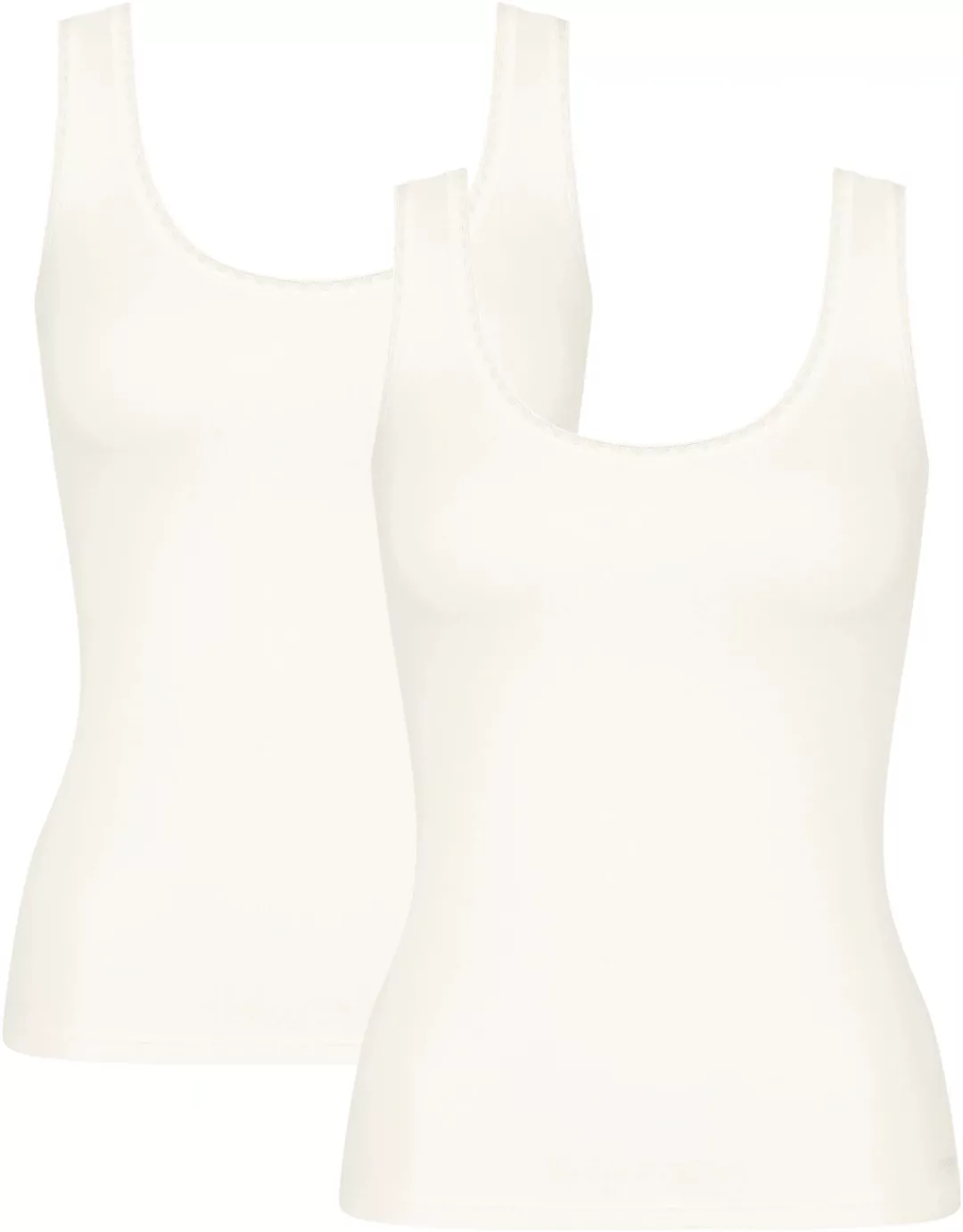 sloggi Unterhemd "GO Tank Top C2P", (2 St., 2er Pack), zarte Spitzendetails günstig online kaufen