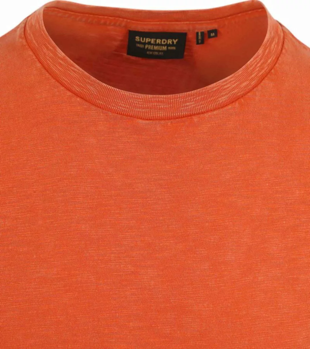 Superdry Slub T Shirt Melange Orange - Größe 3XL günstig online kaufen