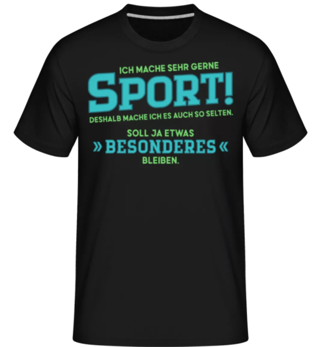 Ich Mache Sehr Gerne Sport · Shirtinator Männer T-Shirt günstig online kaufen