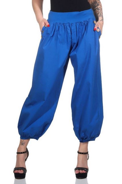 Mississhop Haremshose Damen Baumwolle Aladinhose Unifarbe Hose Sommerhose M günstig online kaufen