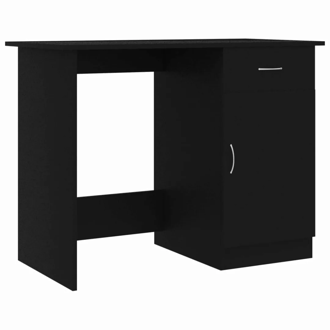 Schreibtisch Schwarz 100×50×76 Cm Spanplatte günstig online kaufen