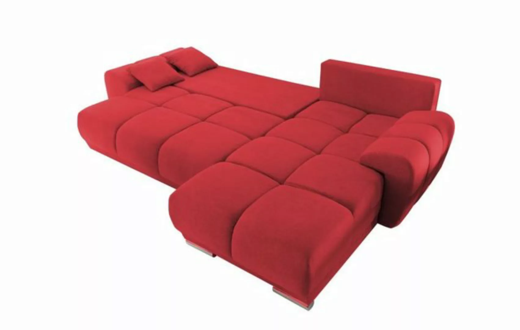 Black Red White Ecksofa li/re montierbar, Schlaffunktion, steingrau - 289x8 günstig online kaufen