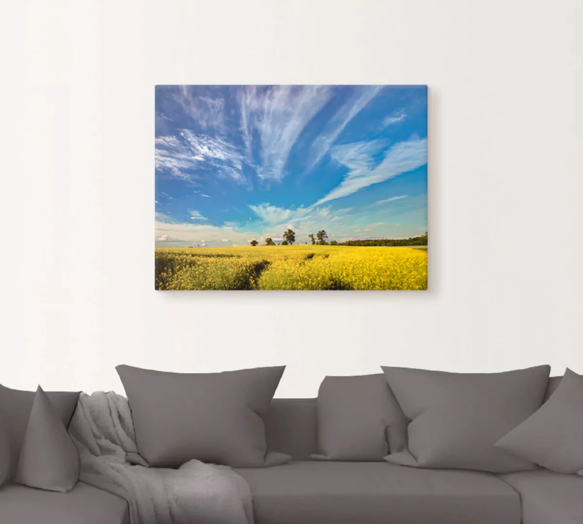 Artland Wandbild "Rapsfeld I", Felder, (1 St.) günstig online kaufen