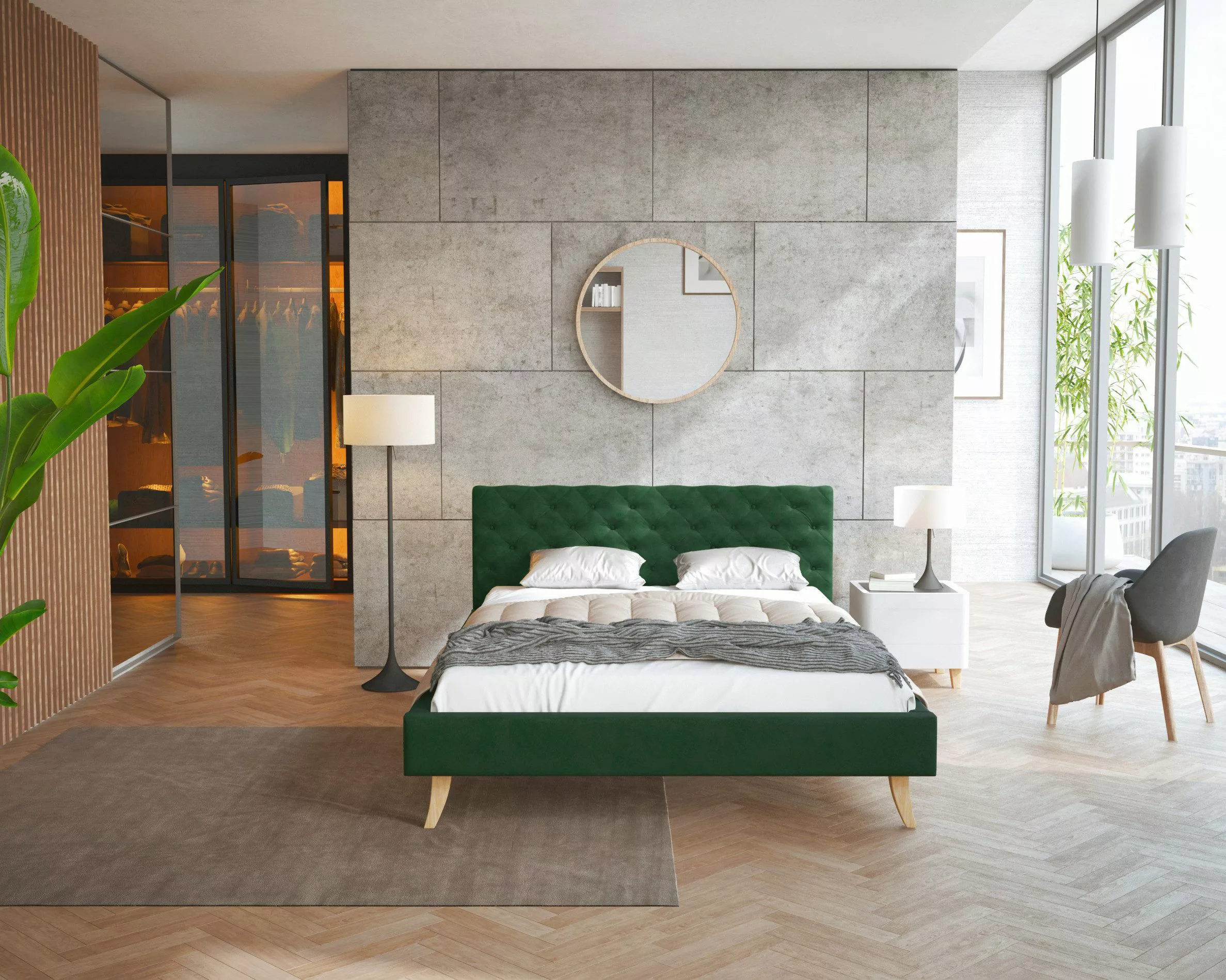 FDM Polsterbett Kalifornia Bettrahmen 120x200, 140x200, günstig online kaufen
